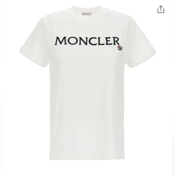 🌟NEW🌟Moncler🌟Logo Embroidered Crewneck T-shirt - Picture 1 of 6